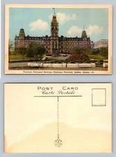 Quebec City, QC-Quebec, Provincial Parliament Building View PC Vintage Postcard