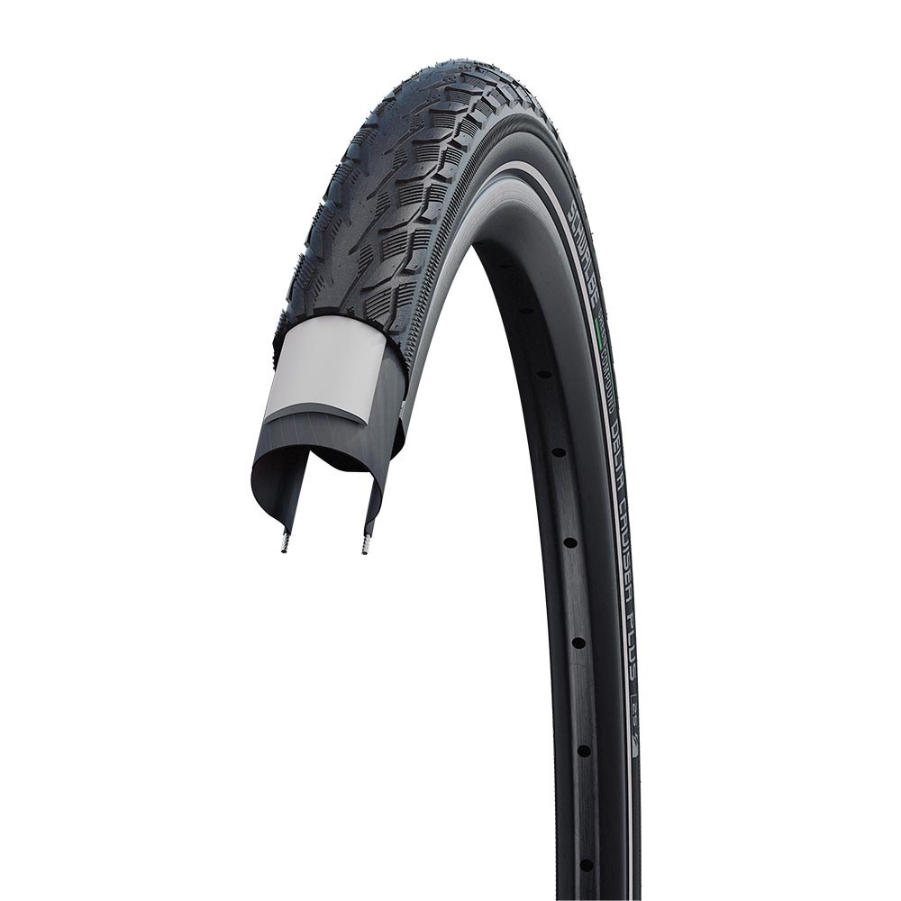 Schwalbe Delta Cruiser Plus Clincher Tyres // 37-590 (26 x 1 3/8 Inch) Black/Ref