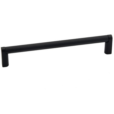 Alno A2904-6-MB Alta Moda 6'' Pull Ribbed Bar Matte Black