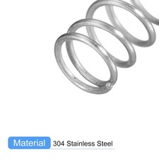 Molle Di Compressione In Acciaio Inox 304 - 10 Pezzi, 40mm, Forza 3.2kg - Foto 3