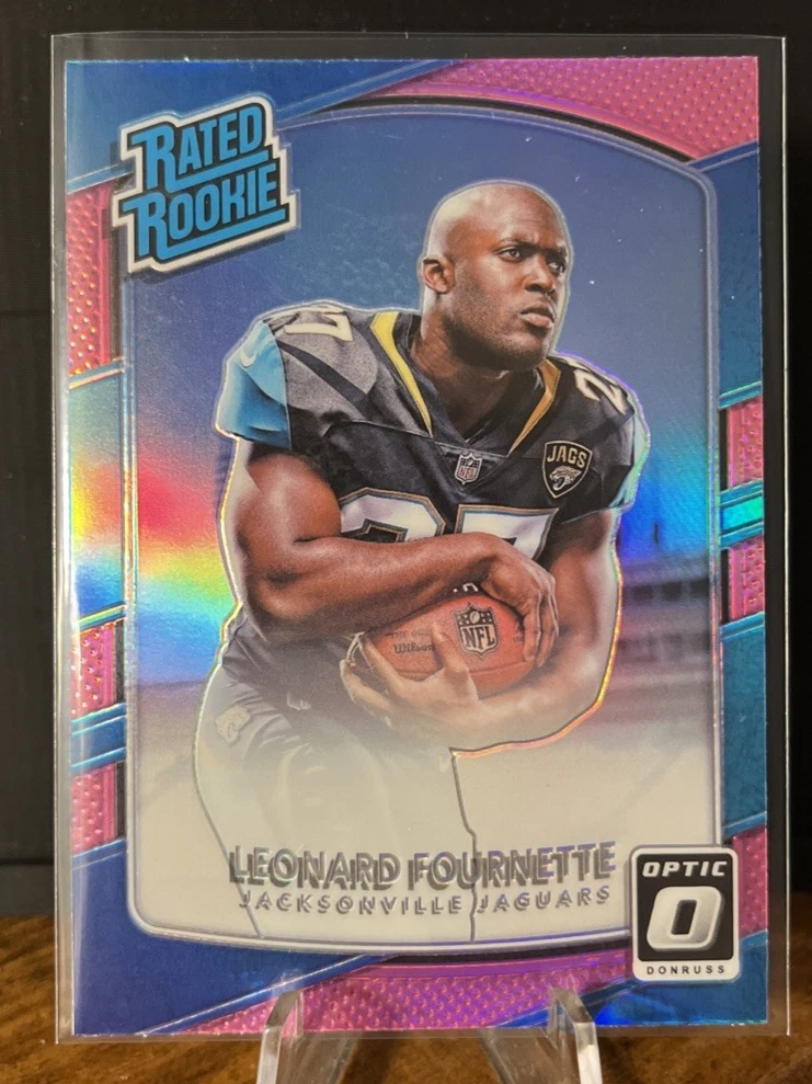 2017 Donruss Optic - Rated Rookie Leonard Fournette #169 Pink Prizm (RC)