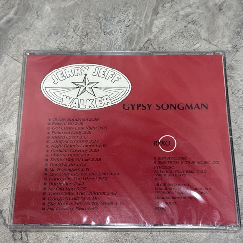 JERRY JEFF WALKER - Gypsy Songman - CD - **BRAND NEW/STILL SEALED** - RARE - Foto 2 di 7