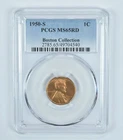 1950-S Lincoln Wheat Cent Boston Collection MS65 RD PCGS Blue Label *5635