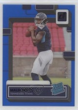 2022 Panini Clearly Donruss Rated Rookie Blue 58/99 Malik Willis #53 1b8