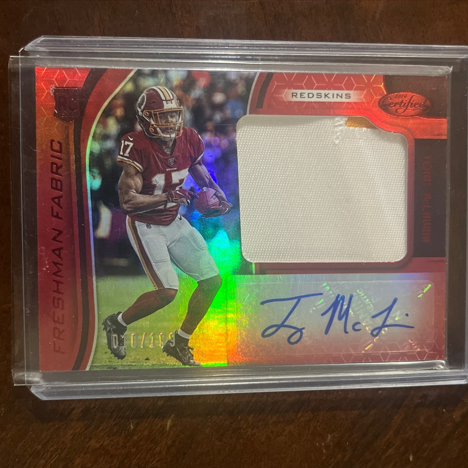 Terry McLaurin Panini Certified #232 Jersey Signature
