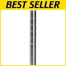 Versatile Chrome Wire Shelf Upright Poles, 63" - 4 Pack