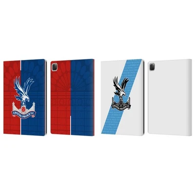 CRYSTAL PALACE FOOTBALL CLUB OFFICIAL CRYSTAL PALACE FC 2023/24 CREST KIT LEATHER BOOK CASE FOR APPLE iPAD