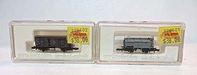 Z Scale Marklin 2 Mini-Club Freight Cars 8601 & 8602. Brand New