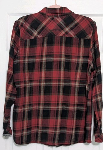 Legendary Whitetails Womens Size XL Red/Black Flannel Button Down Camp Shirt - Picture 3 of 8
