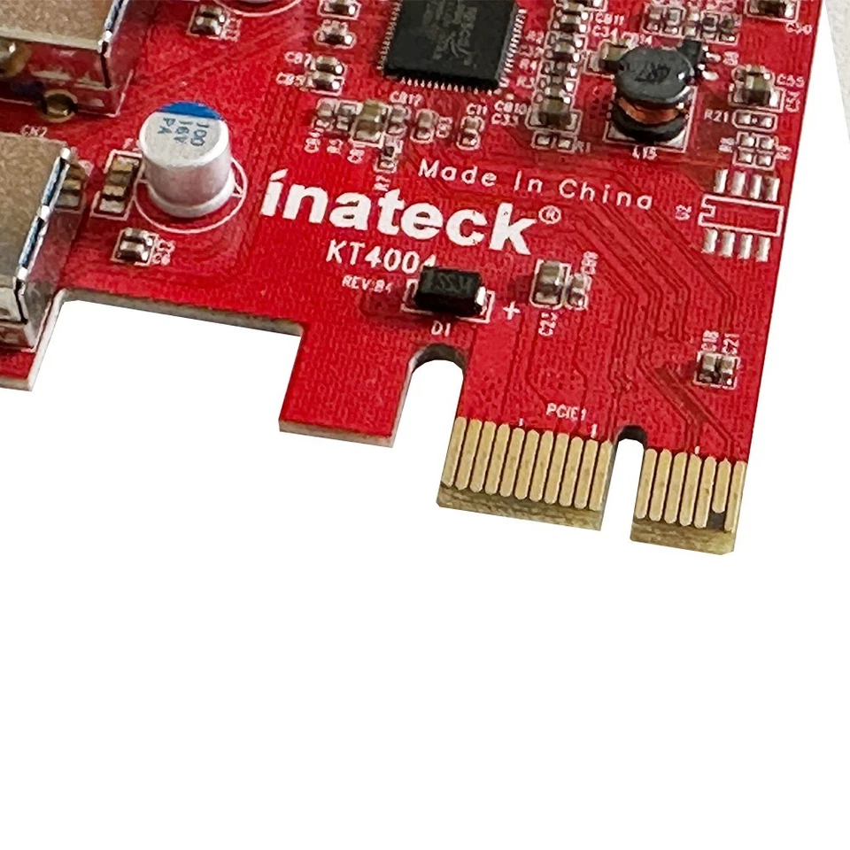 Inateck KT4004 / 4-Port USB 3.0 PCI-E Card For PC and Mac Pro (2008-2012) - Image 3 of 4