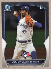 Juaron Watts-Brown 2023 Bowman Draft Baseball Chrome #BDC-113 Toronto Blue Jays