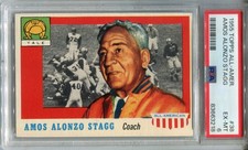 1955 Topps All-American #38 Amos Alonzo Stagg PSA 6 EX-MT Yale