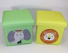 2 Stück Sitzbox Aufbewahrungsbox Sitzwürfel...