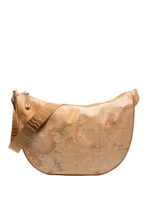 ALVIERO MARTINI DAMEN TASCHE ERSTE KLASSE geo classic Tasche Halbmond Natur