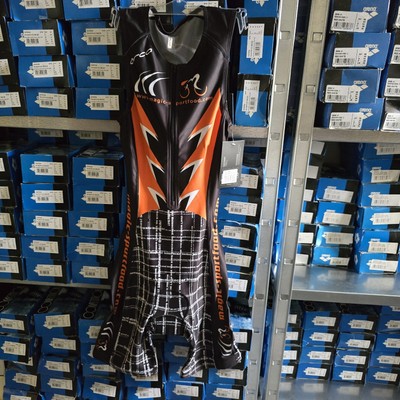 Triathlon Einteiler , Damen ORCA  Gr.XS ,schwarz/weiß/orange
