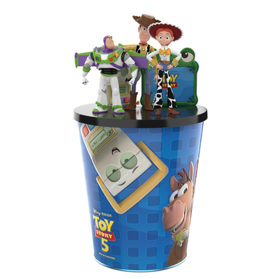 Disney Pixar Toy Story 5 ポップコーンバケット Disney Pixar Toy Story 5 Popcorn Bucket Tin 5 Topper Smarty Pants