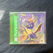 Spyro the Dragon PS1 PlayStation 1 CIB Complete green label 