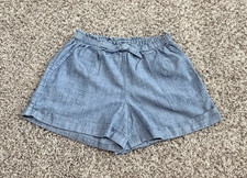 POLO Ralph Lauren Pull On Elastic Waist Blue Shorts Girl's Size 12