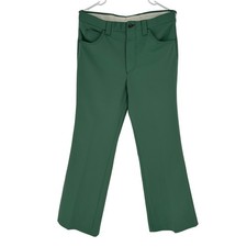 Vintage 70s Levis Panatela Green Slacks Pants Mens Big E Size 34x30