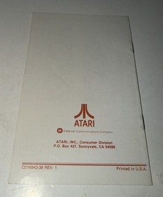 Missile Command (Atari 2600, 1981) w/ Manual - Cleaned & Tested (JY036)