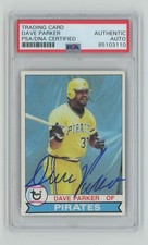 1979 TOPPS DAVE PARKER AUTO PSA PITTSBURGH PIRATES #430