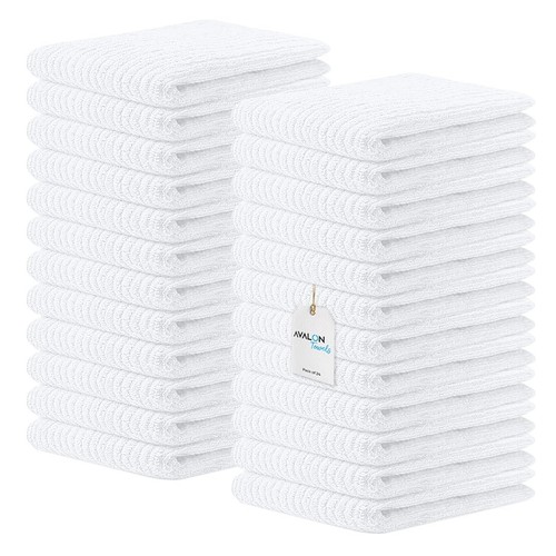 Ribbed Bar Mop Towels (Value Pack of 24) Size 16"x19" – Absorbent and Durable...