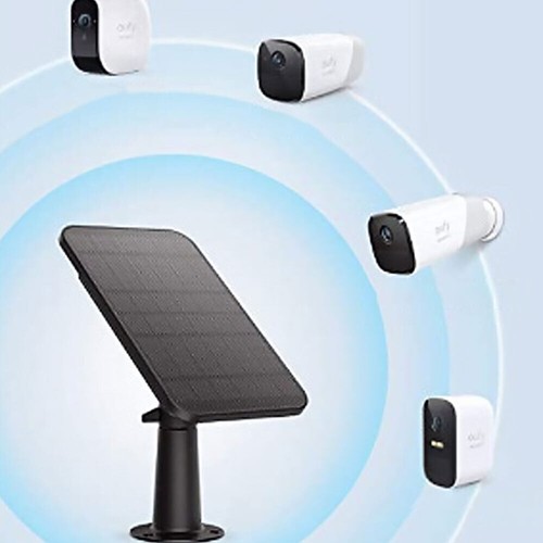 Solarpanel für Überwachungskamera Solar Kamera Akkuladegerät wetterfest Außen DE - Bild 6 von 12