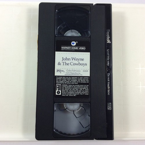 John Wayne and The Cowboys VHS 1971 Warner Brothers Home Video - Picture 9 of 12