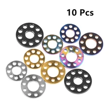Titanium Washers M6 M8 M10 Porous Gasket Grade 5 Ti Drilled Spacer Gasket 10pcs