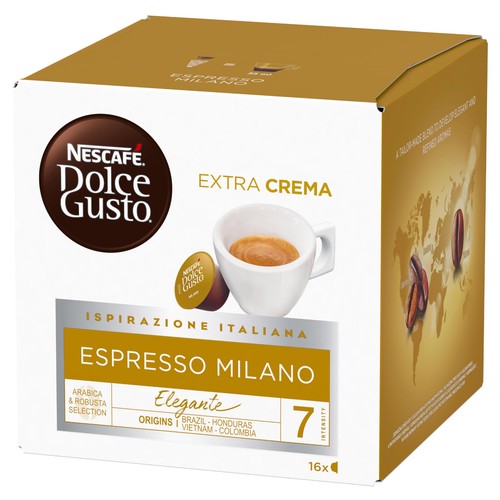 NESCAFE ESPRESSO MILANO ELEGANTE Dolce Gusto Capsule Caffè Scatola Contenitori Nuove - Foto 1 di 3