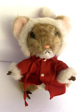 Merry Mouse Christmas Mouse Plush Stuffed Animal Priscilla Hillman Dakin 1981