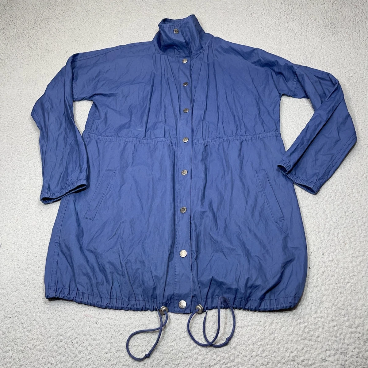 Tommy Bahama Jacket Women Small Blue Weather Windbreaker Fishing Rain Coat