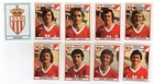 PANINI FOOTBALL 76 Monaco crest and 8 players /RU175