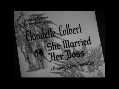 She Married Her Boss 1935  Claudette Colbert, Melvyn Douglas region free DVD