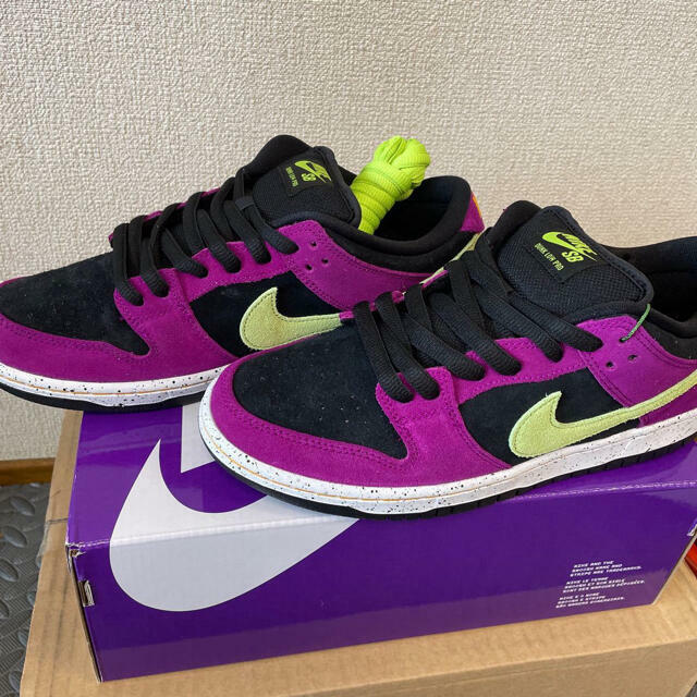 Nike SB Dunk Low Pro Red Plum Black Skate Shoes BQ6817-501