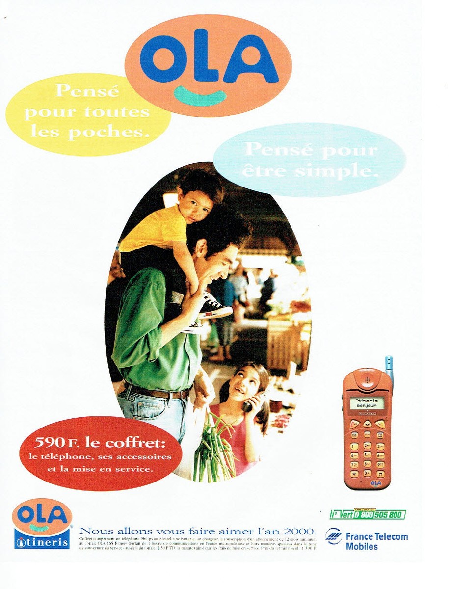 Téléphone Mobile OLA Vintage Avec Son Coffret • EUR 30,00