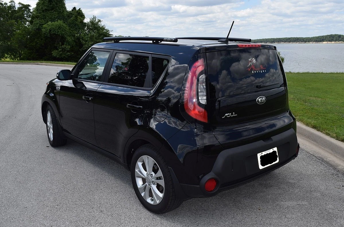 FITS 2016 KIA Soul SSD Performance Side Roof Rails Rack Black Powder Coated