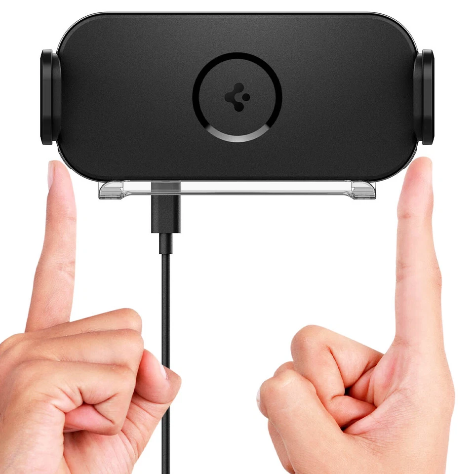 For Galaxy Z Fold 4 & 3 Wireless Car Charger | Spigen [OneTap] Car Mount Airvent - Image 4 of 4