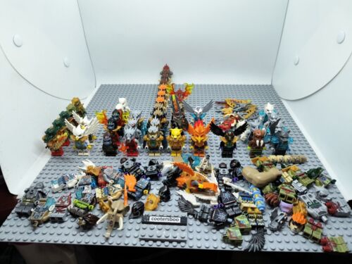 Chima Minifigures Huge Lot Minifigures Mini fig Lego with Extra Parts & Acces.