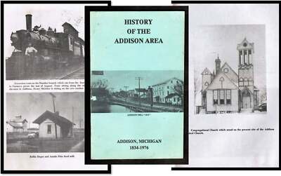 History of the Addison Area Addison Michigan 1834-1976 Photographs | eBay