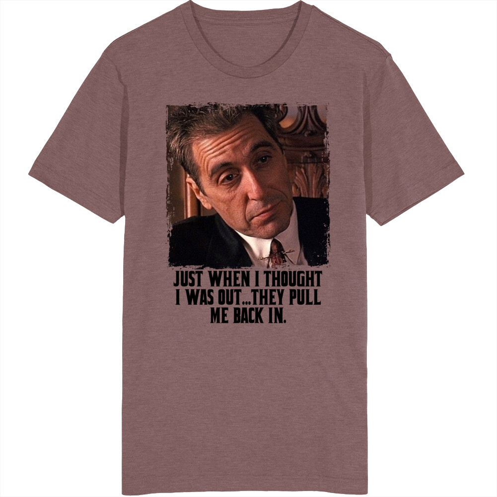 T-shirt Al Pacino “Le Parrain” – American Apparel – Blanc – Tailles XS à XL – Neuf