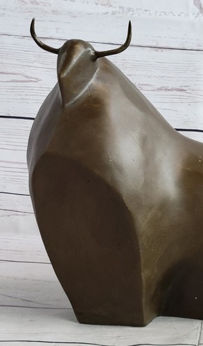 Arte moderno grande pátina marrón claro toro de lucha por Botero arte escultural de bronce - Imagen 7 de 10