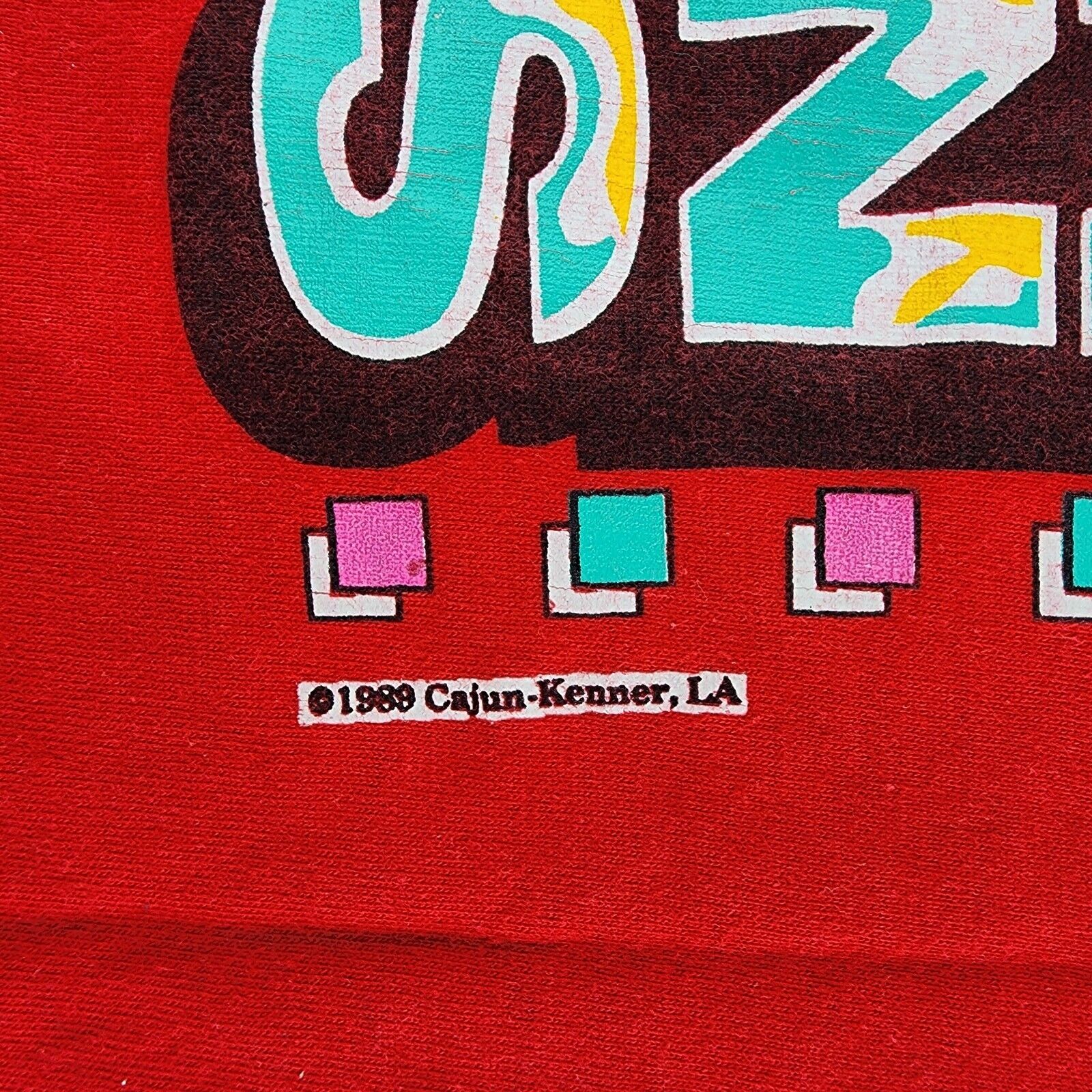 Vintage 1989 New Orleans Jazz Graphic T-Shirt Men… - image 3