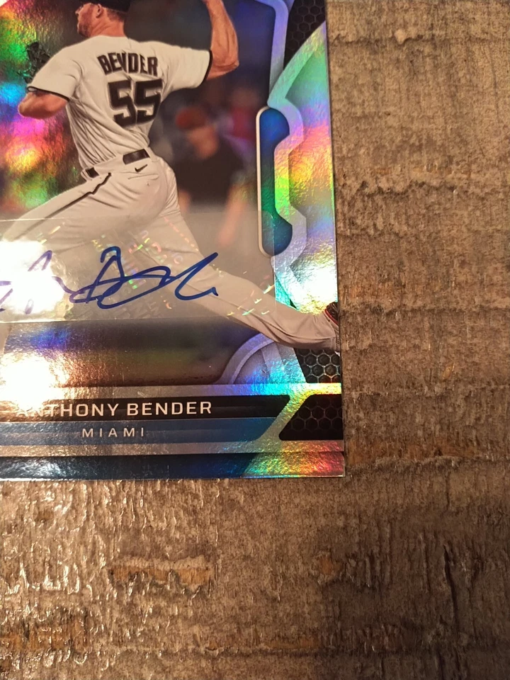 2022 Panini Chronicles Anthony Bender Certified Rookie Auto # 48 Marlins RC - Image 4 of 4