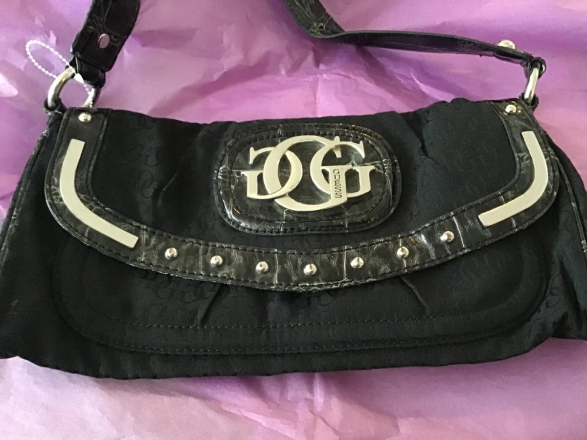 Black Vintage Shoulder - Logo Guess Bag