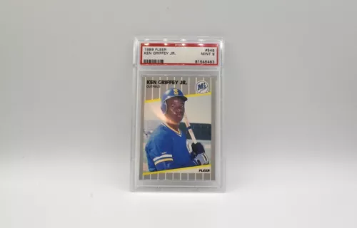 1989 Fleer Ken Griffey Jr Rookie Card PSA 9 MINT (#548 Seattle Mariners)