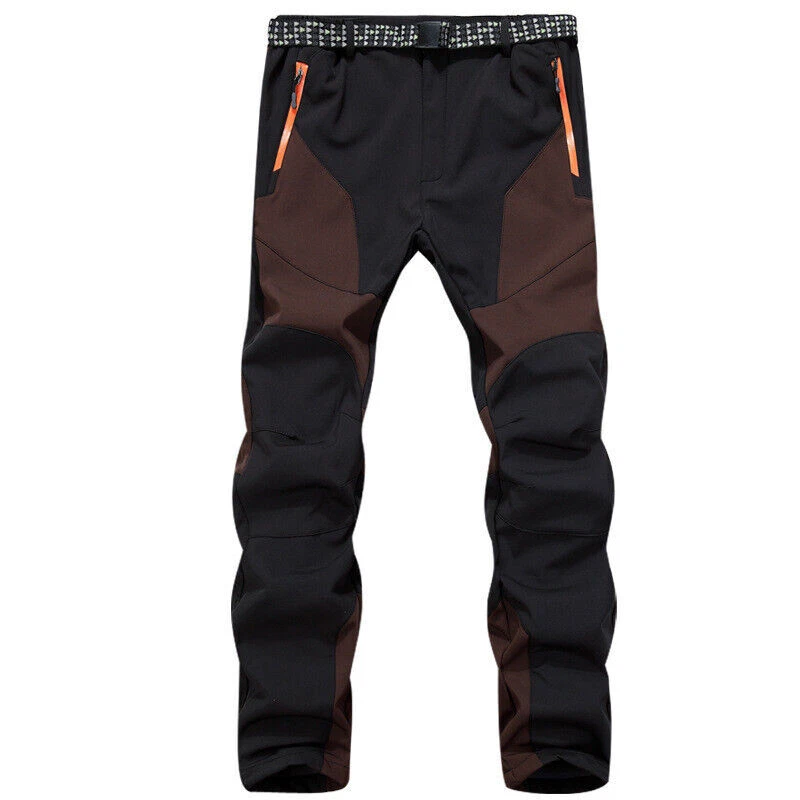 Thick Thermal Fleece Trousers Mens Waterproof Outdoor Tactical Combat Work Pants