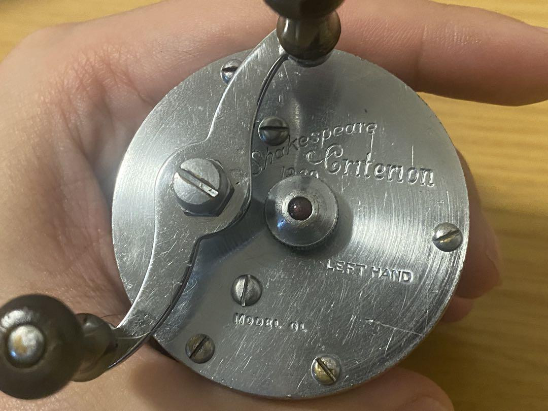 Shakespeare Criterion 1960 Left Hand Fishing Reel with Shakespeare Criterion 1960 Left Hand Fishing Reel with