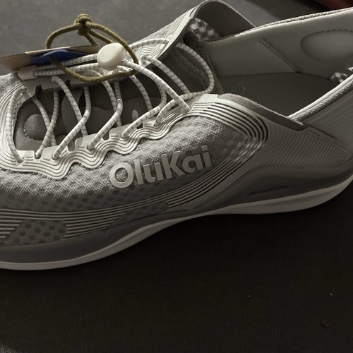 OLUKAI Ahi Performance Marine Shoes Men's Size 11 Ash/Sterling