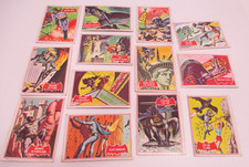 1966 BATMAN Lot 12 Topps Trading Cards PUZZLE BACKS CM5870